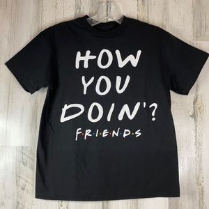 Friends Kid’s Black “How You Doin?” NWOT LG 10-12